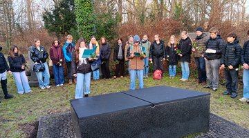 Gedenkfeier auf der griechischen Kriegsgräberstätte des Ersten Weltkriegs in Görlitz