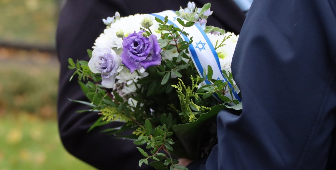 Gedenken auf dem Neuen Jüdischen Friedhof Dresden