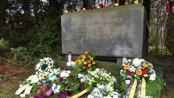 Gedenkfeier zum 13. Februar, Nordfriedhof Dresden